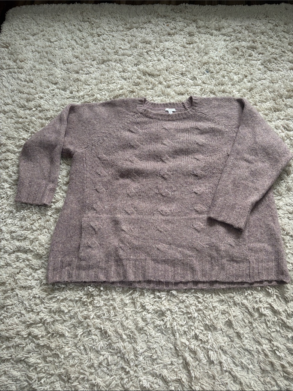 J. Jill Dusty Mauve Crewneck Sweater
